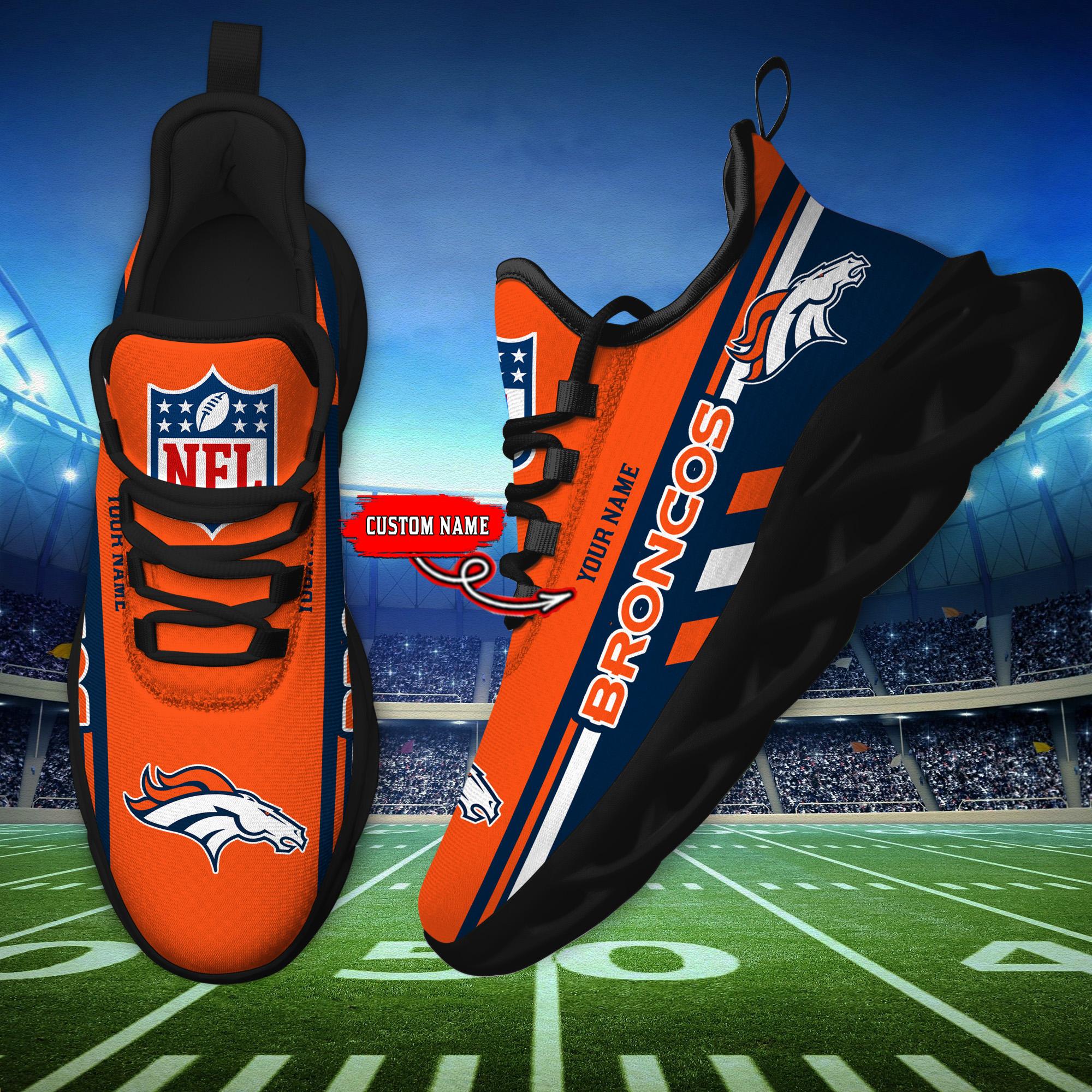 Ideafootwear Denver Broncos Max Soul Shoes Sneakers For Men And Women