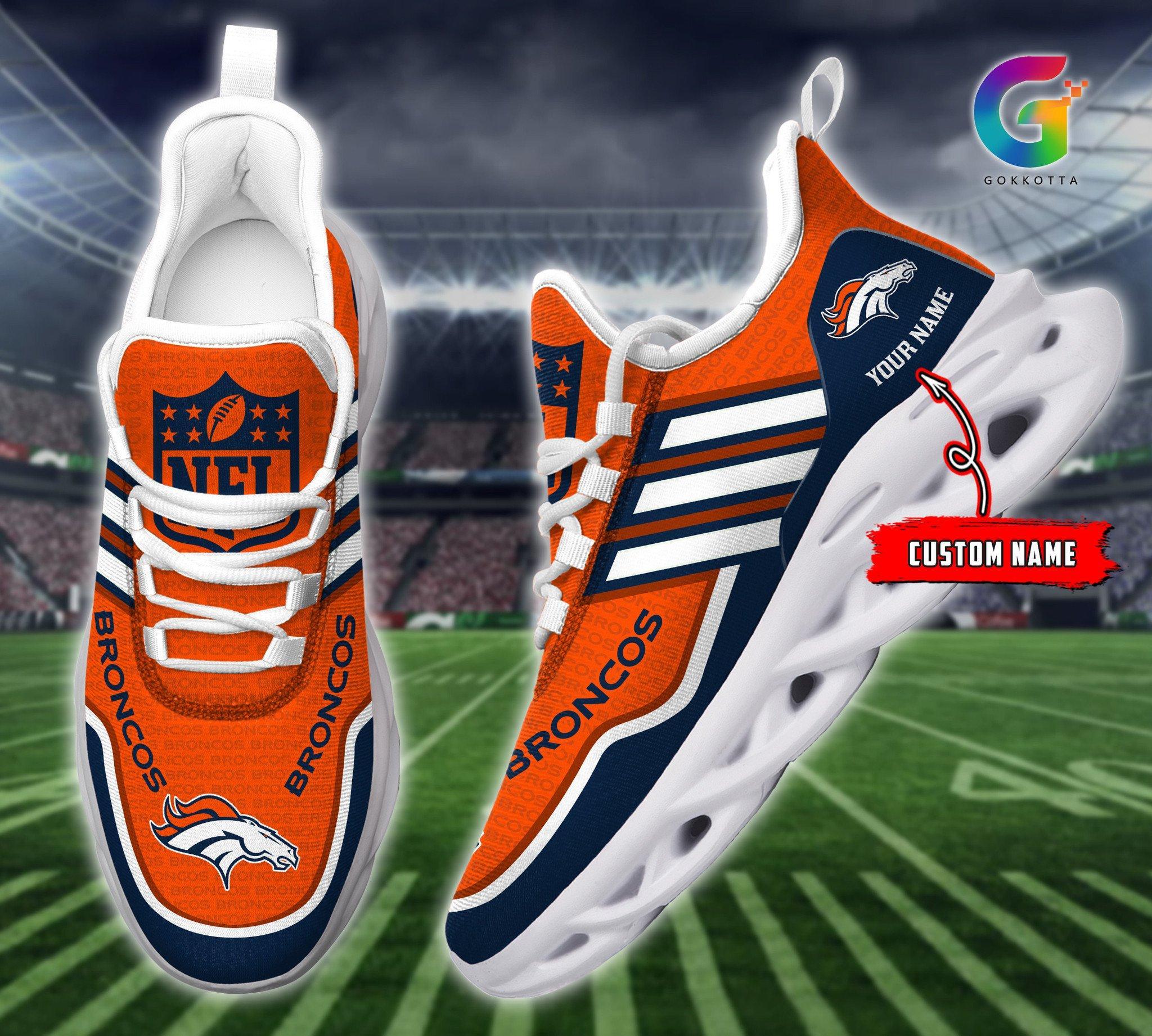 Ideafootwear Denver Broncos Max Soul Shoes Sneakers For Men And Women