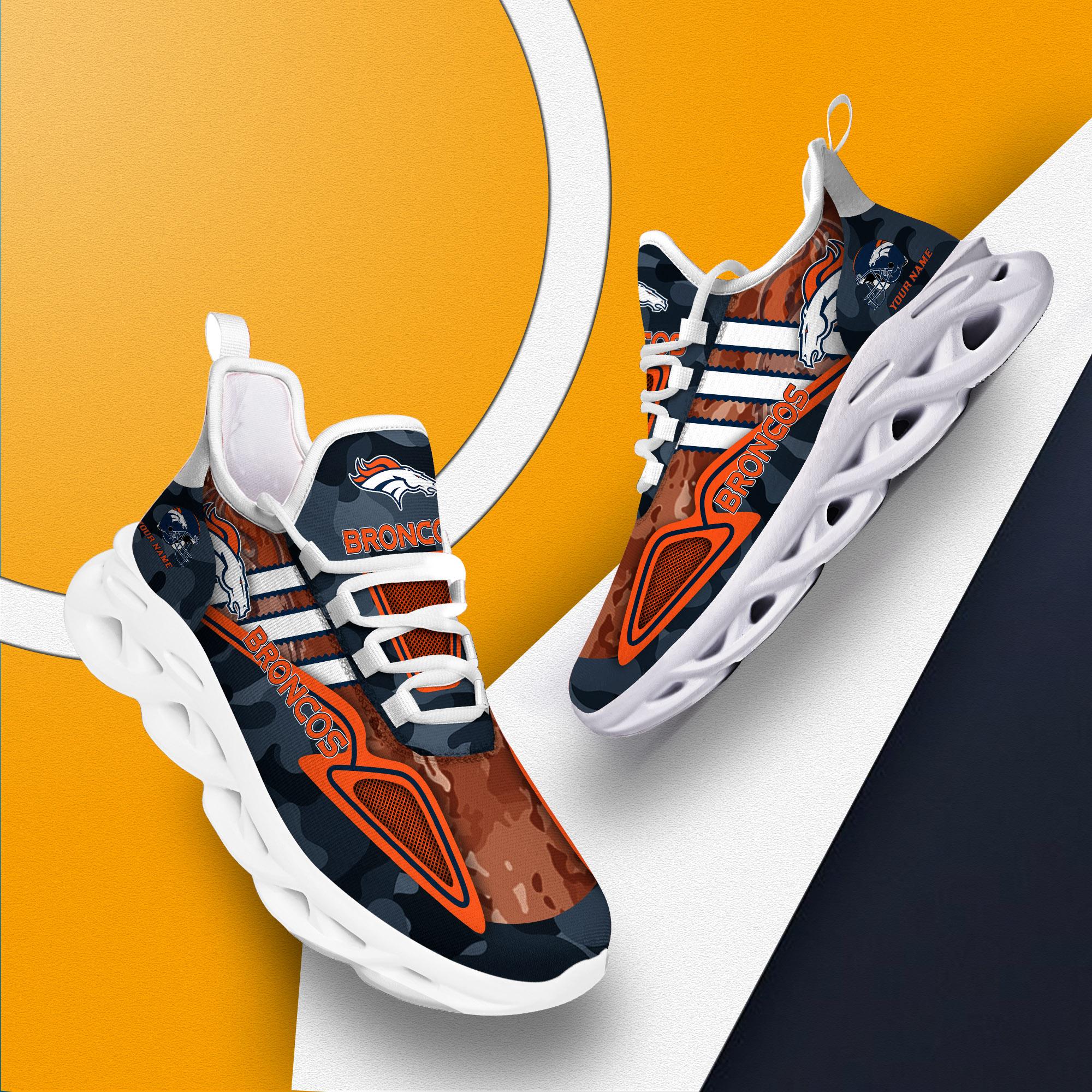 Ideafootwear Denver Broncos Max Soul Shoes Sneakers For Men And Women