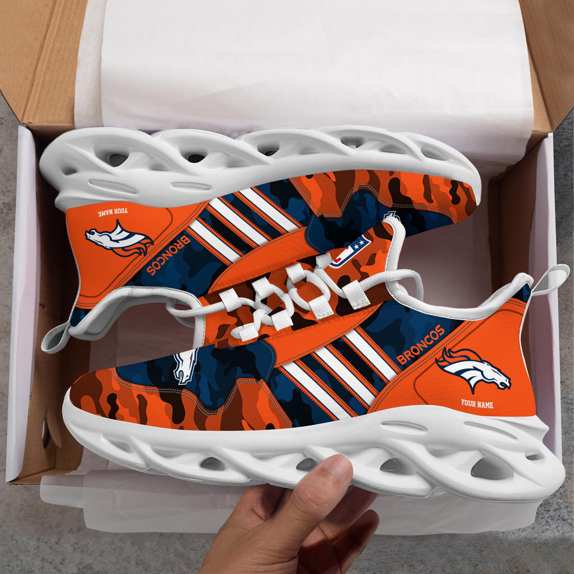 Ideafootwear Denver Broncos Max Soul Shoes Sneakers For Men And Women