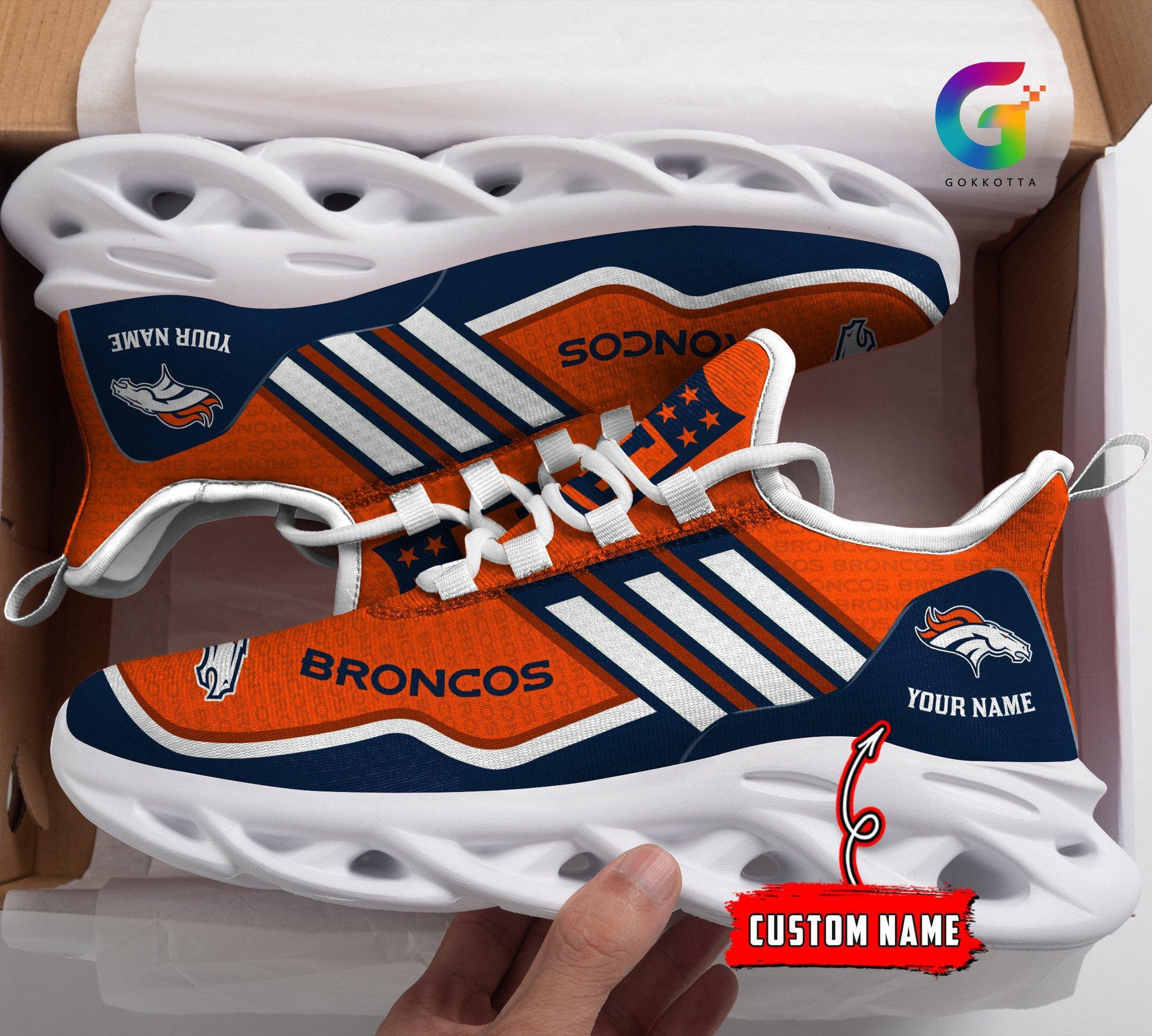 Ideafootwear Denver Broncos Max Soul Shoes Sneakers For Men And Women