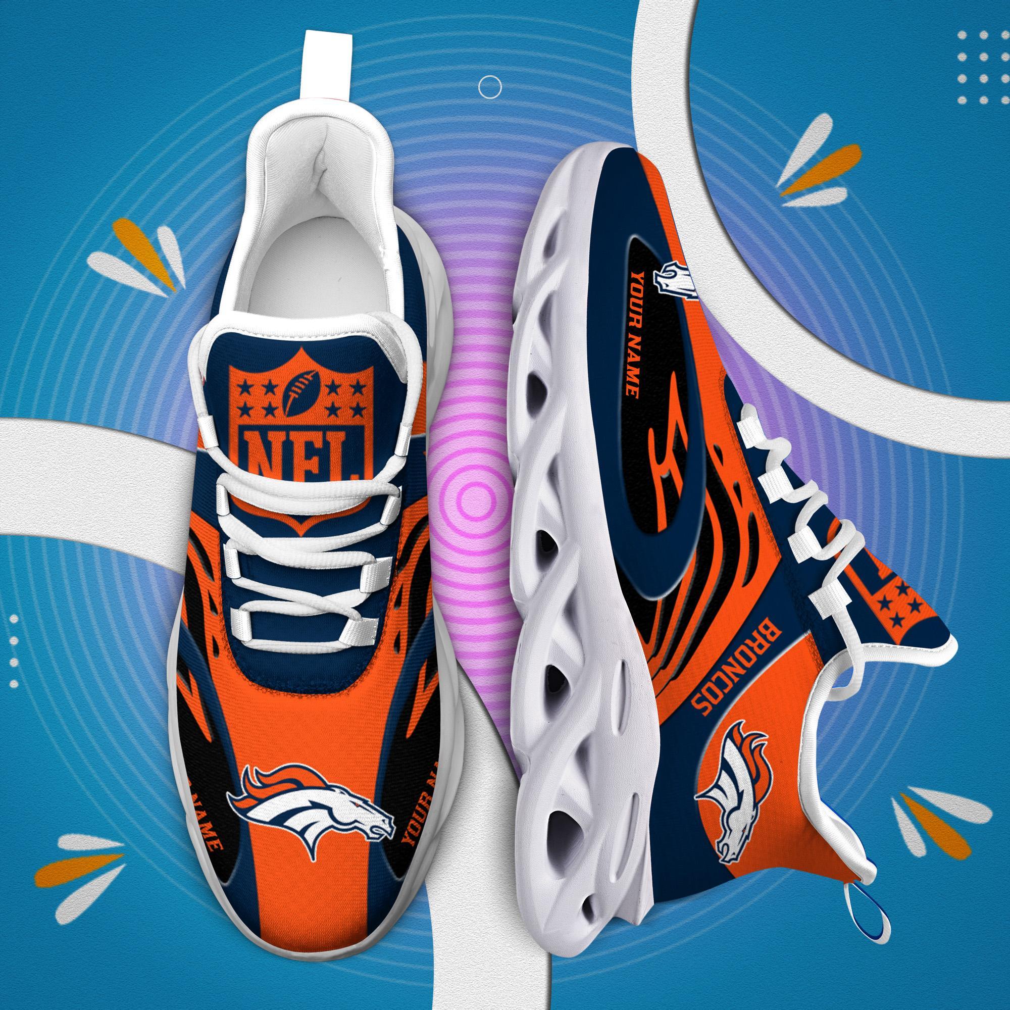 Ideafootwear Denver Broncos Max Soul Shoes Sneakers For Men And Women
