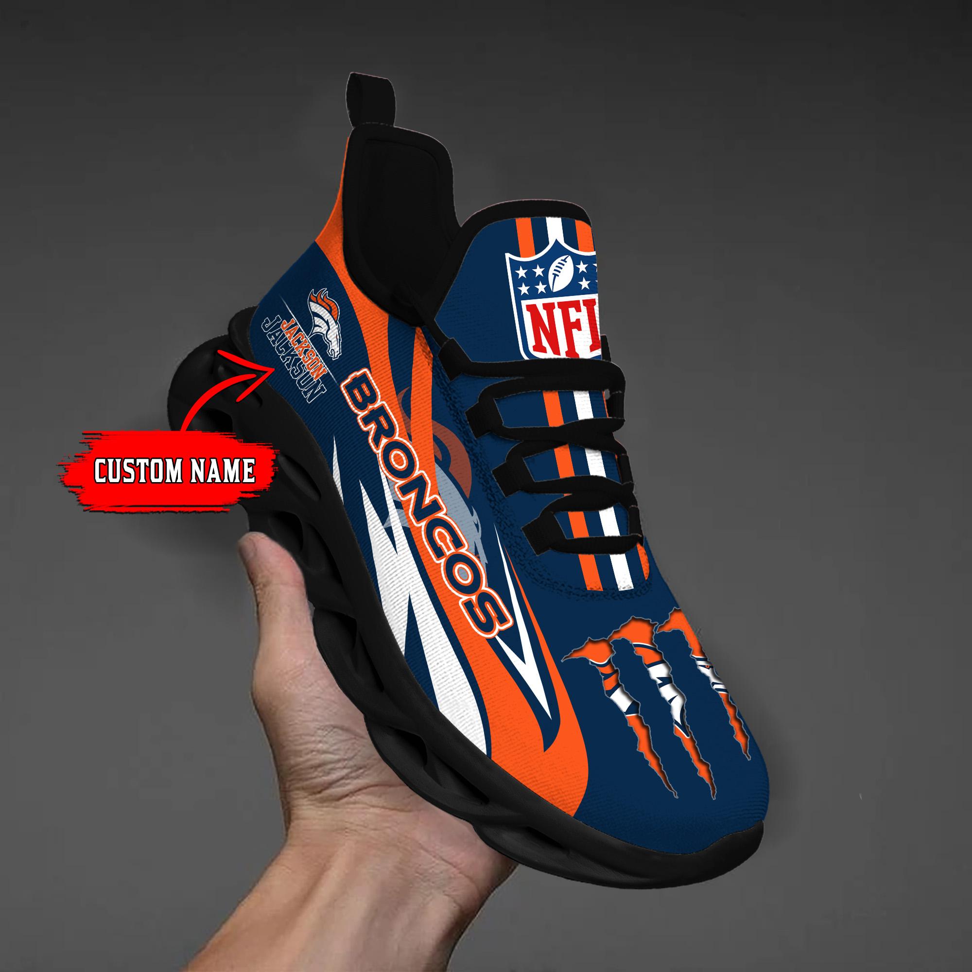Ideafootwear Denver Broncos Max Soul Shoes Sneakers For Men And Women