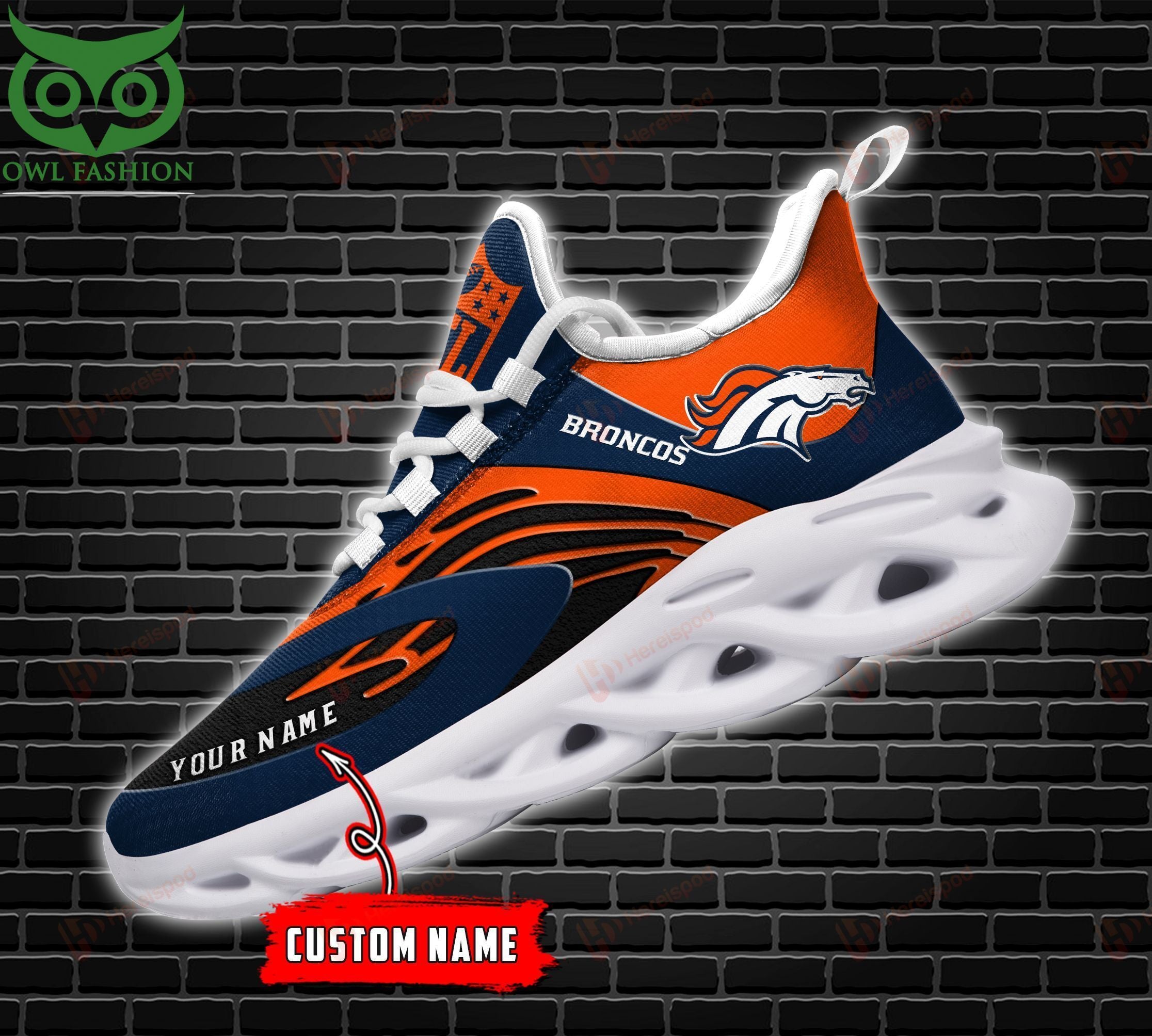 Ideafootwear Denver Broncos Max Soul Shoes Sneakers For Men And Women