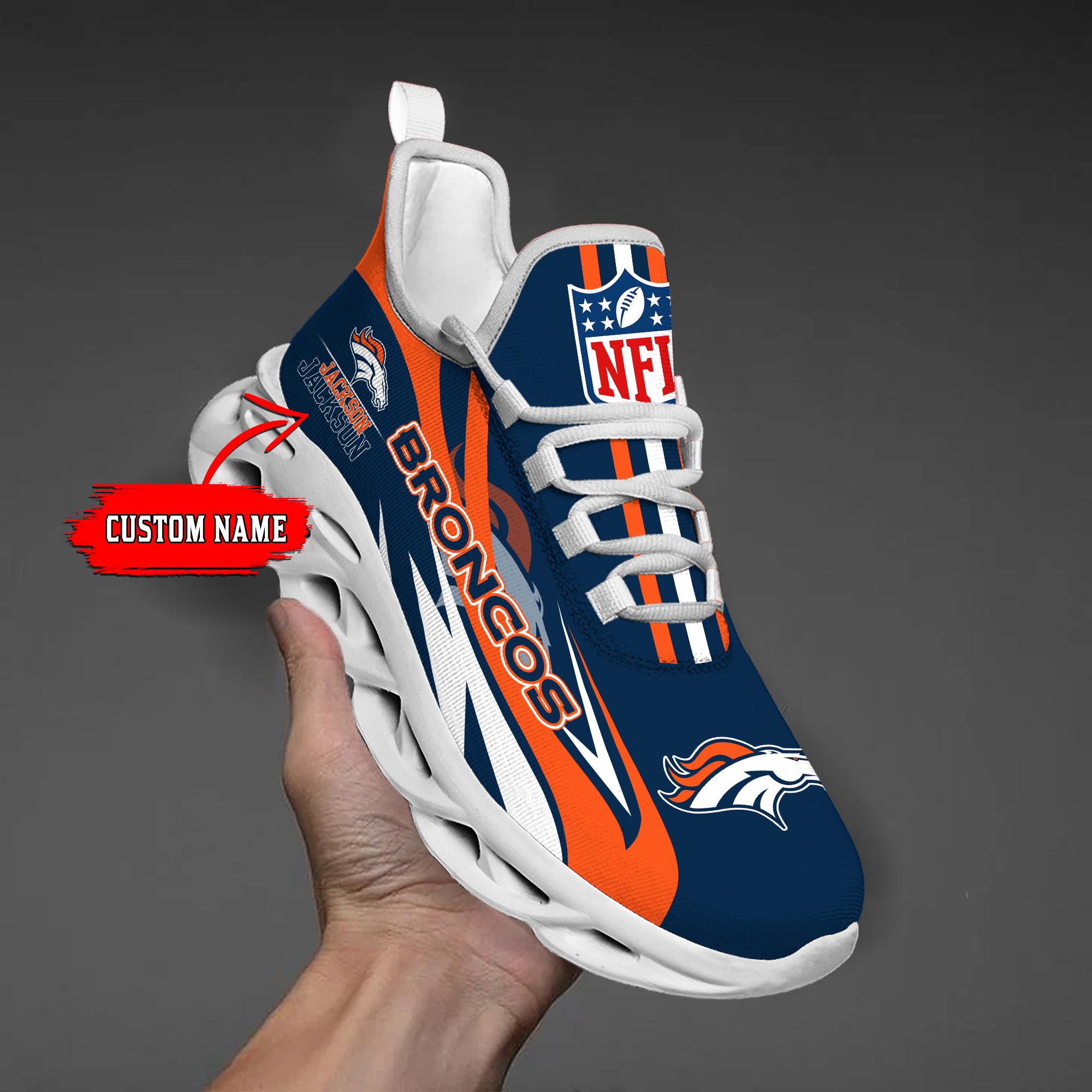 Ideafootwear Denver Broncos Max Soul Shoes Sneakers For Men And Women