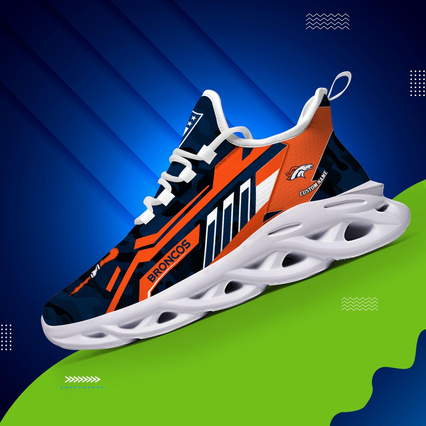 Ideafootwear Denver Broncos Max Soul Shoes Sneakers For Men And Women