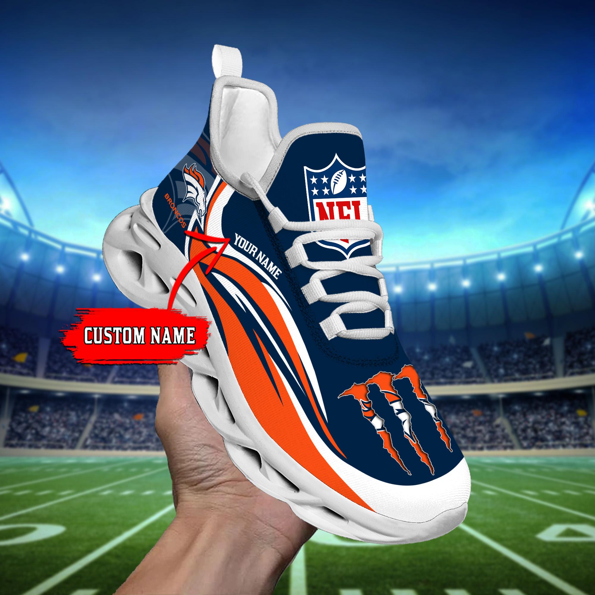 Ideafootwear Denver Broncos Max Soul Shoes Sneakers For Men And Women