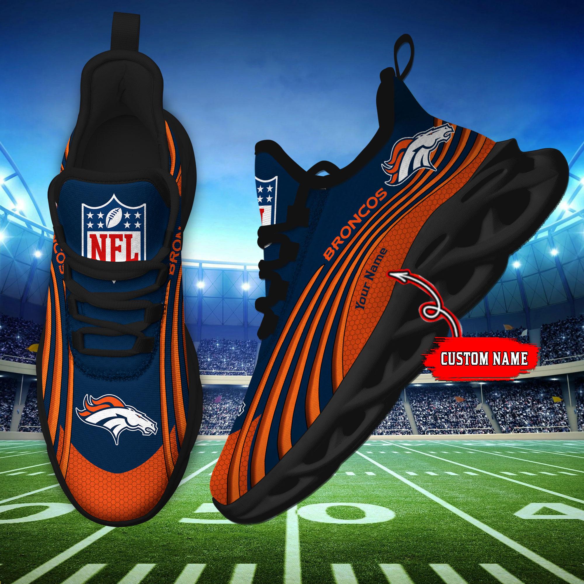 Ideafootwear Denver Broncos Max Soul Shoes Sneakers For Men And Women