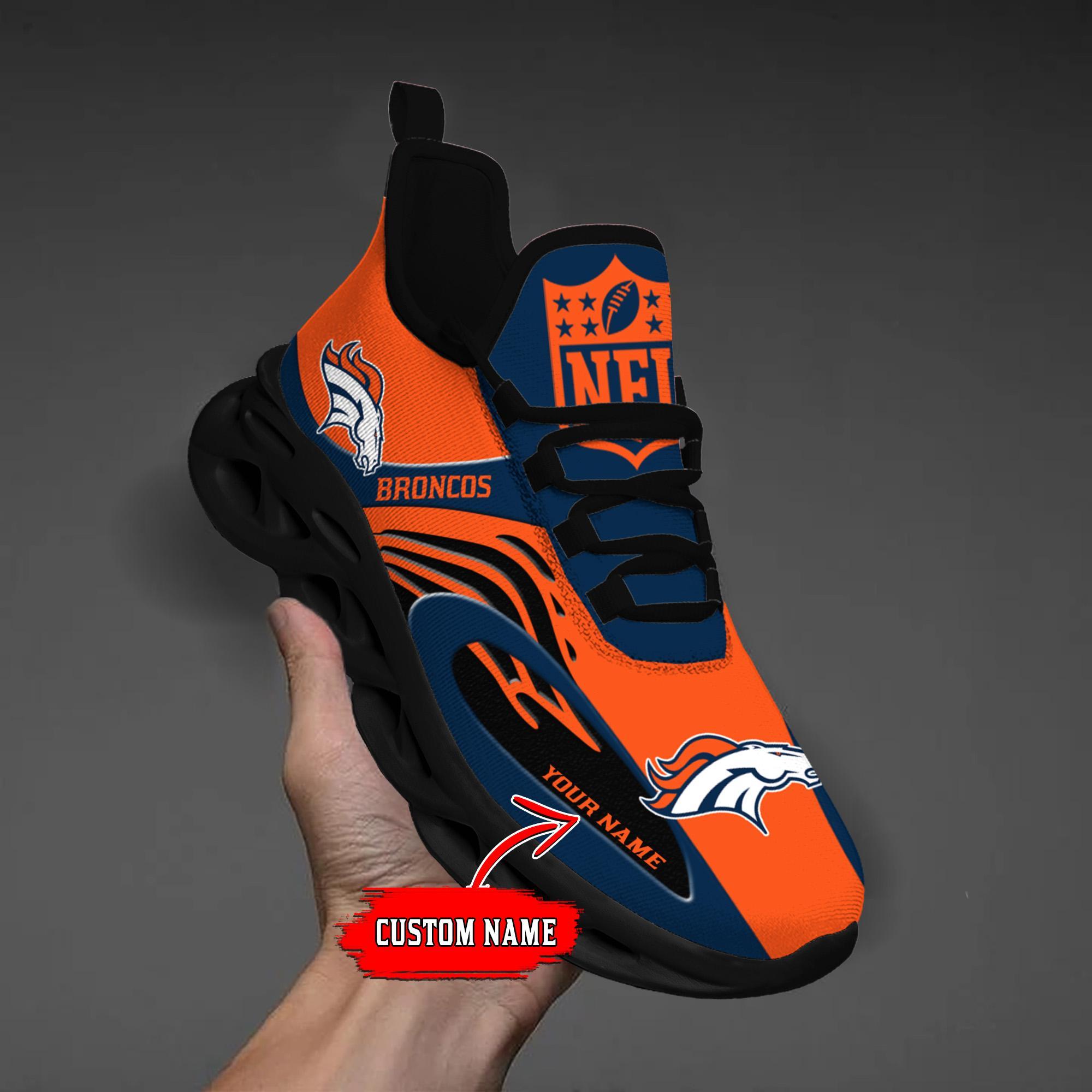 Ideafootwear Denver Broncos Max Soul Shoes Sneakers For Men And Women