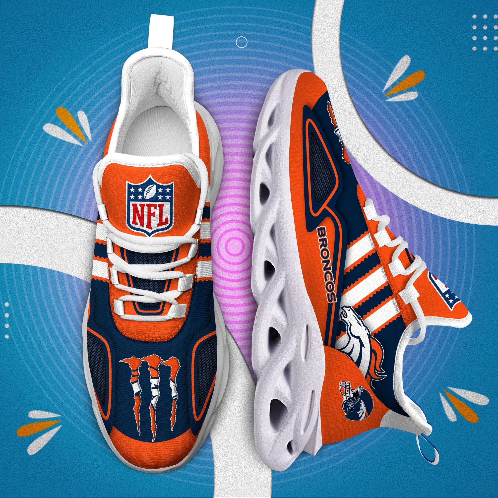Ideafootwear Denver Broncos Max Soul Shoes Sneakers For Men And Women