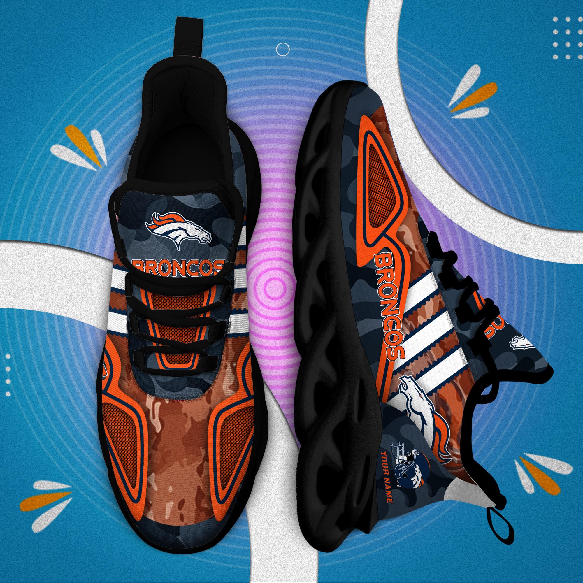 Ideafootwear Denver Broncos Max Soul Shoes Sneakers For Men And Women