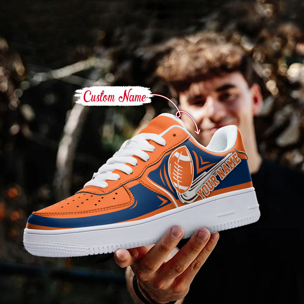Ideafootwear Denver Broncos NFL Air Low-Top Sneakers Shoes For Men And Women