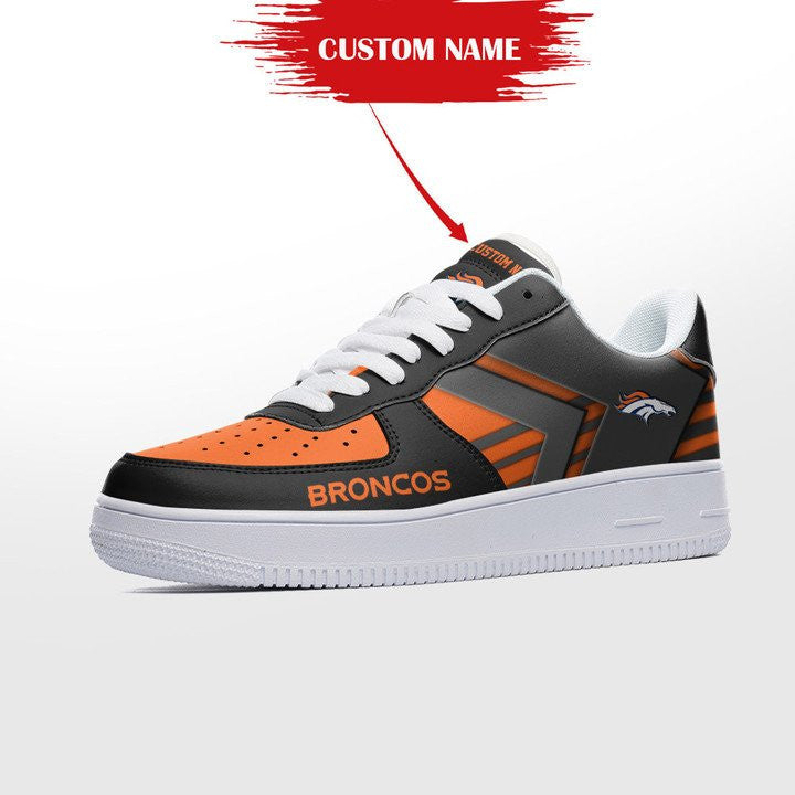 Ideafootwear Denver Broncos NFL Air Low-Top Sneakers Shoes For Men And Women