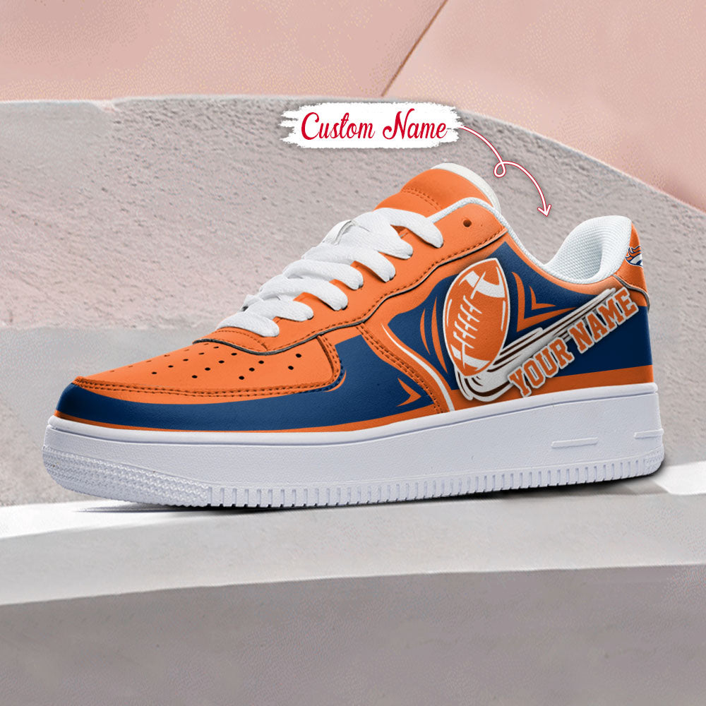 Ideafootwear Denver Broncos NFL Air Low-Top Sneakers Shoes For Men And Women
