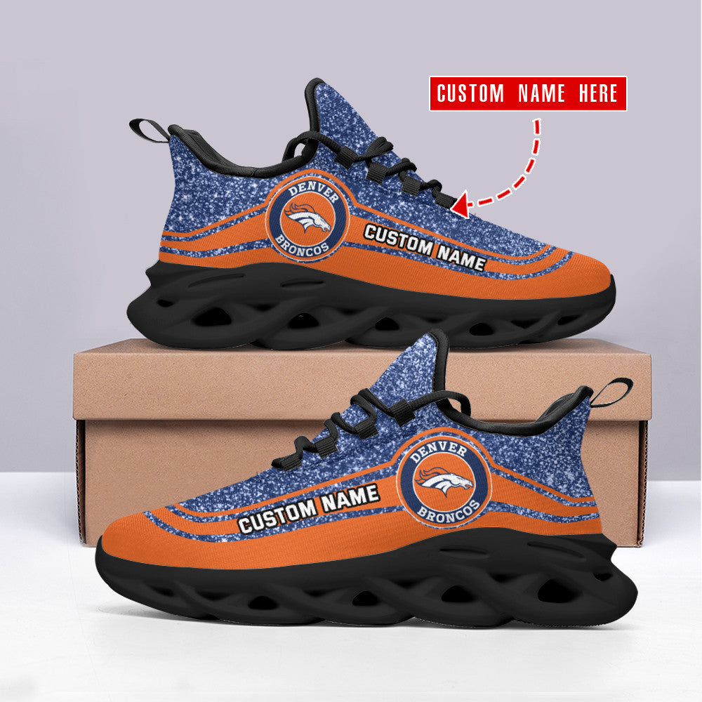 Ideafootwear Denver Broncos NFL Max Soul Shoes Sneakers For Men And Women