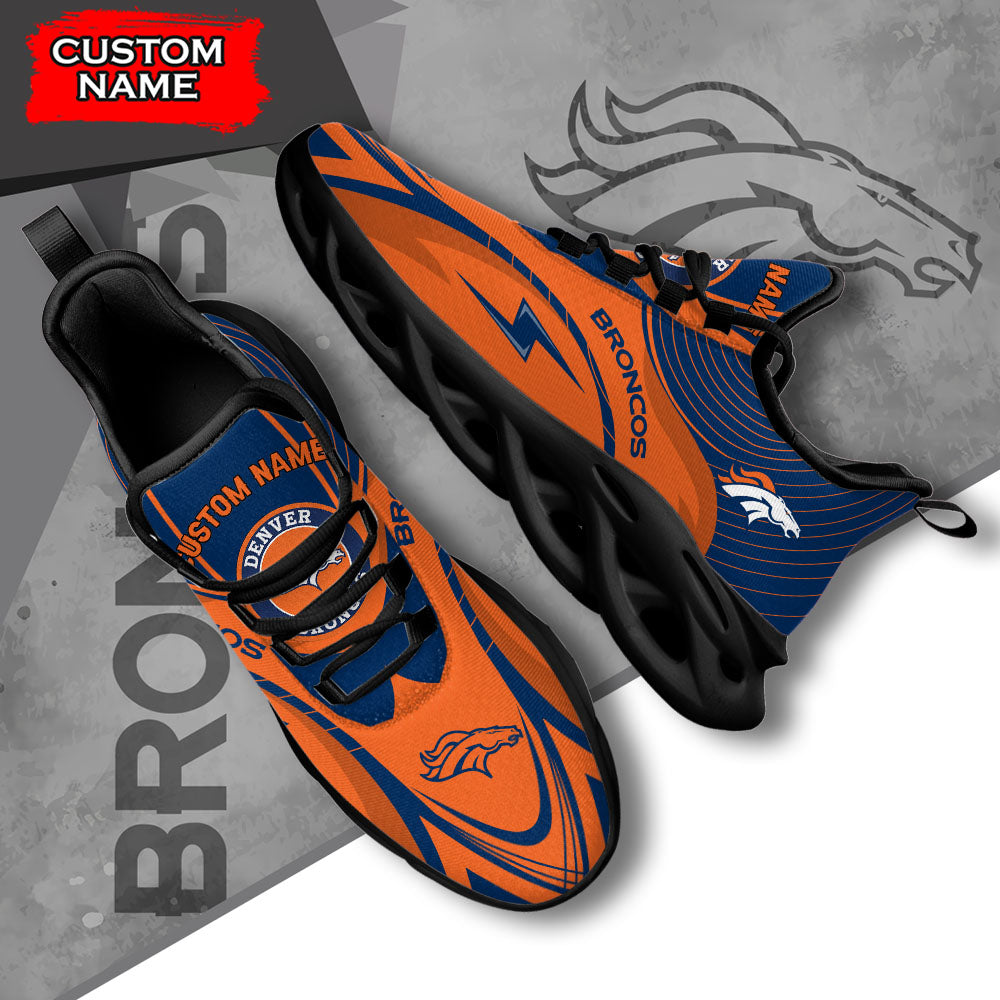 Ideafootwear Denver Broncos NFL Max Soul Shoes Sneakers For Men And Women