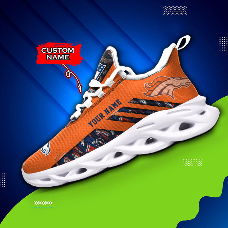 Ideafootwear Denver Broncos NFL Max Soul Shoes Sneakers For Men And Women