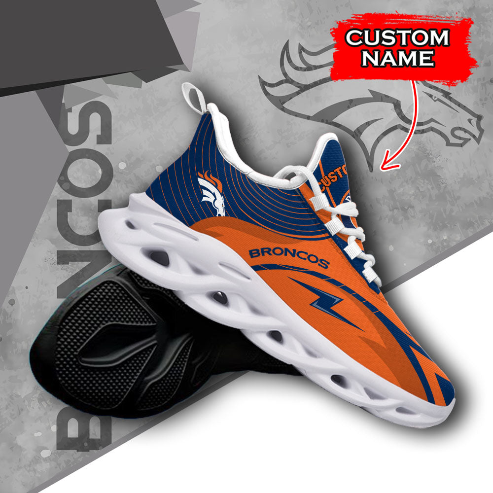 Ideafootwear Denver Broncos NFL Max Soul Shoes Sneakers For Men And Women