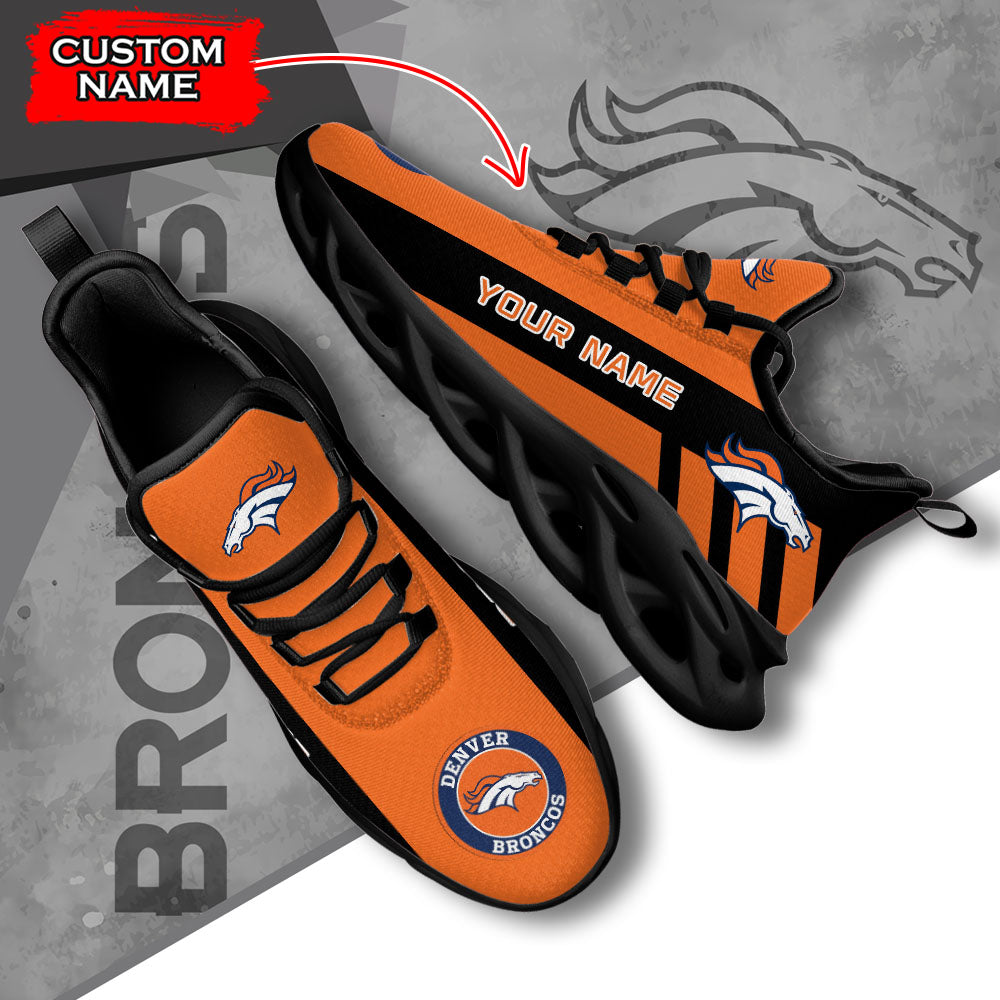 Ideafootwear Denver Broncos NFL Max Soul Shoes Sneakers For Men And Women