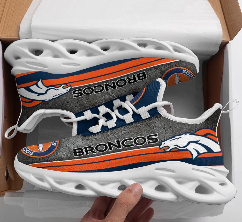 Ideafootwear Denver Broncos NFL Max Soul Shoes Sneakers For Men And Women