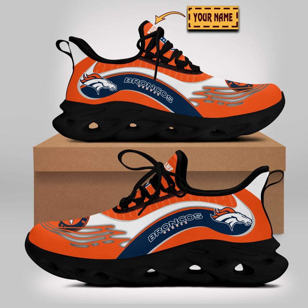 Ideafootwear Denver Broncos NFL Max Soul Shoes Sneakers For Men And Women