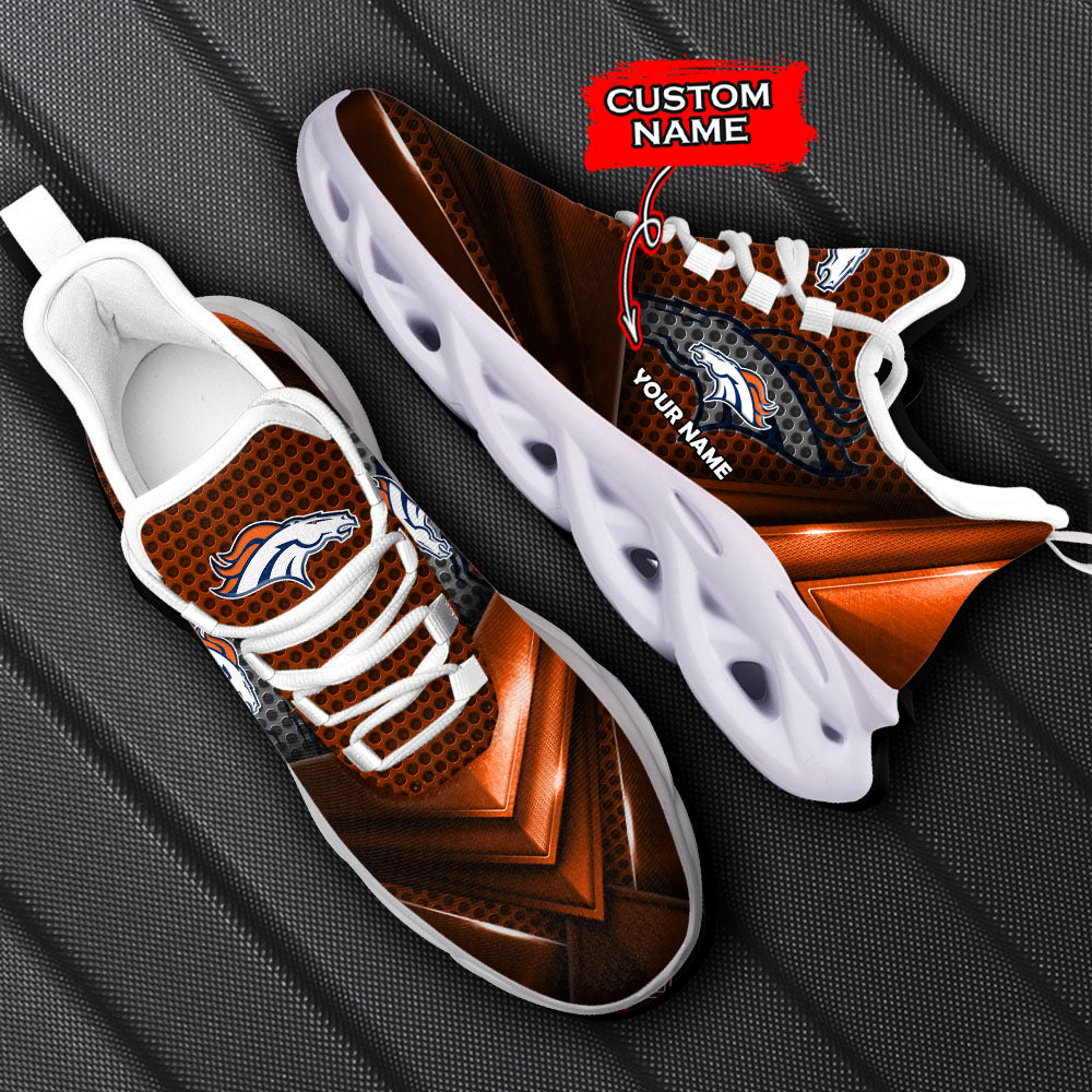 Ideafootwear Denver Broncos NFL Max Soul Shoes Sneakers For Men And Women