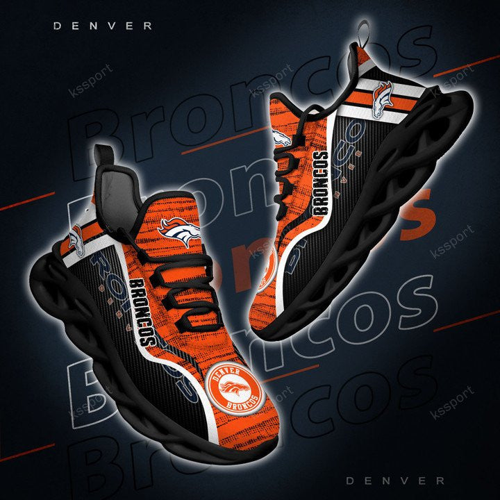 Ideafootwear Denver Broncos NFL Max Soul Shoes Sneakers For Men And Women