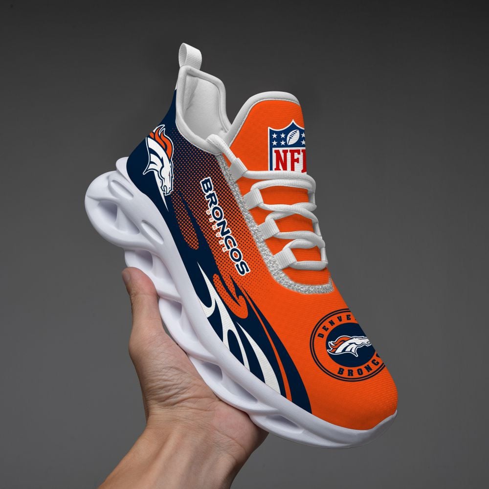 Ideafootwear Denver Broncos NFL Max Soul Shoes Sneakers For Men And Women