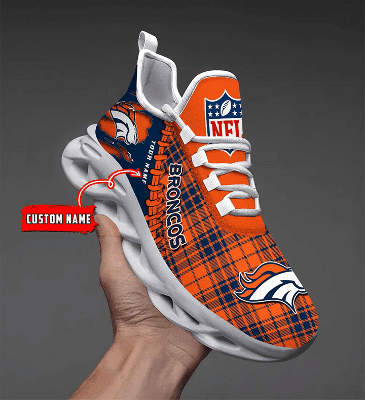 Ideafootwear Denver Broncos NFL Max Soul Shoes Sneakers For Men And Women