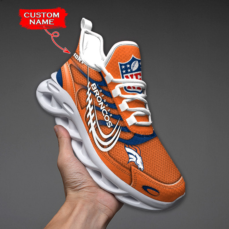 Ideafootwear Denver Broncos NFL Max Soul Shoes Sneakers For Men And Women