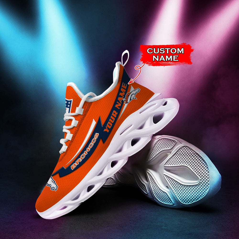 Ideafootwear Denver Broncos NFL Max Soul Shoes Sneakers For Men And Women