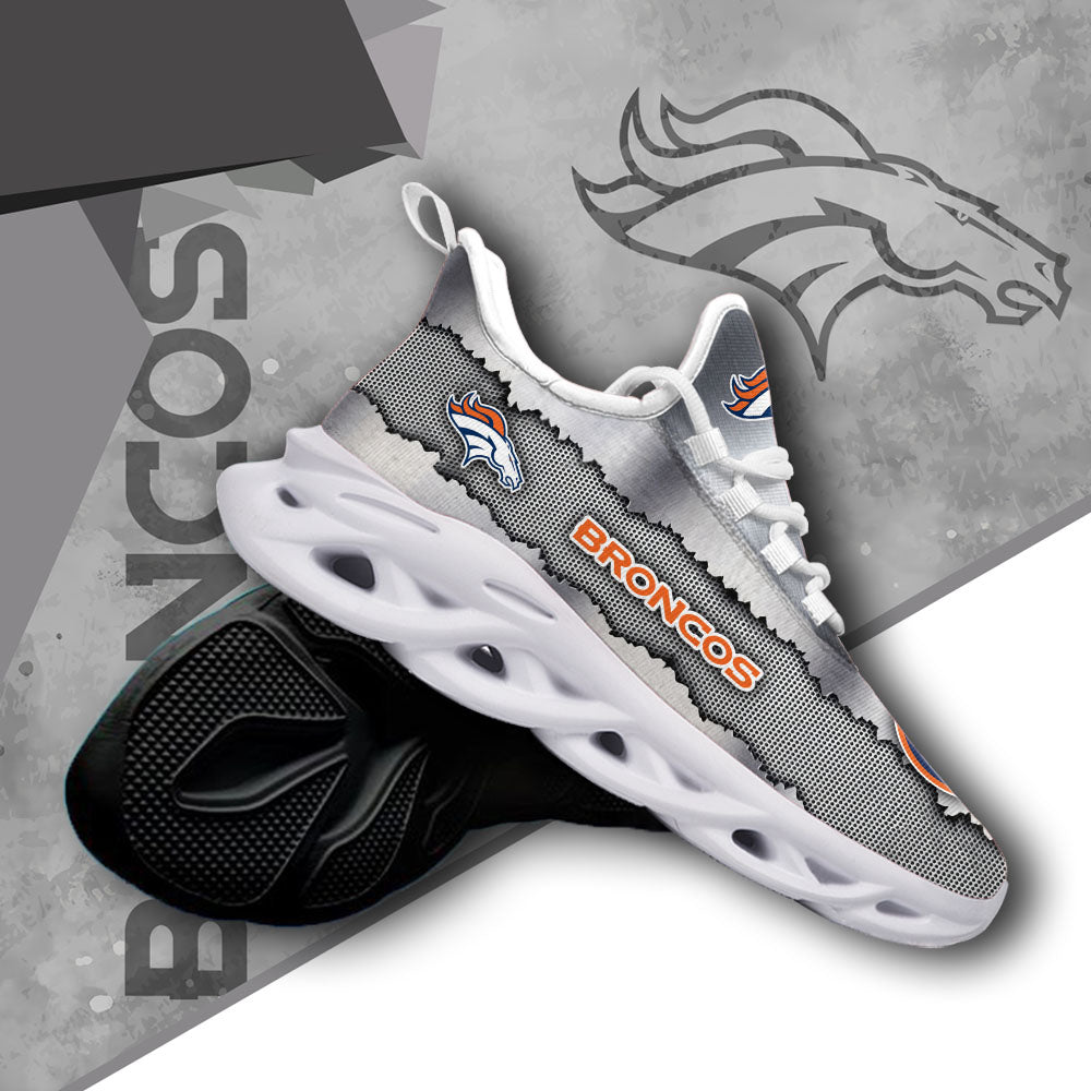 Ideafootwear Denver Broncos NFL Max Soul Shoes Sneakers For Men And Women