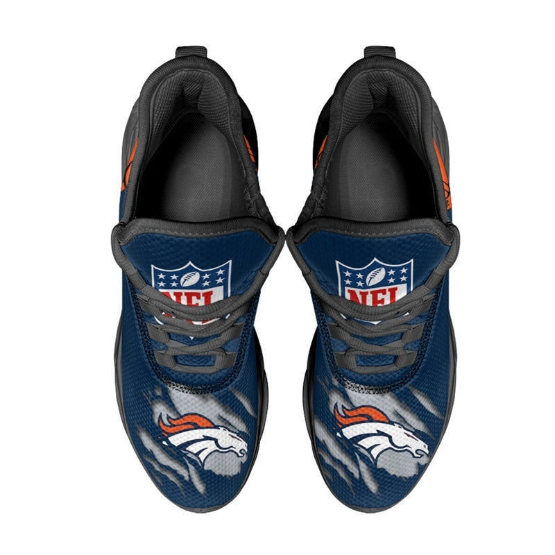 Ideafootwear Denver Broncos NFL Max Soul Shoes Sneakers For Men And Women