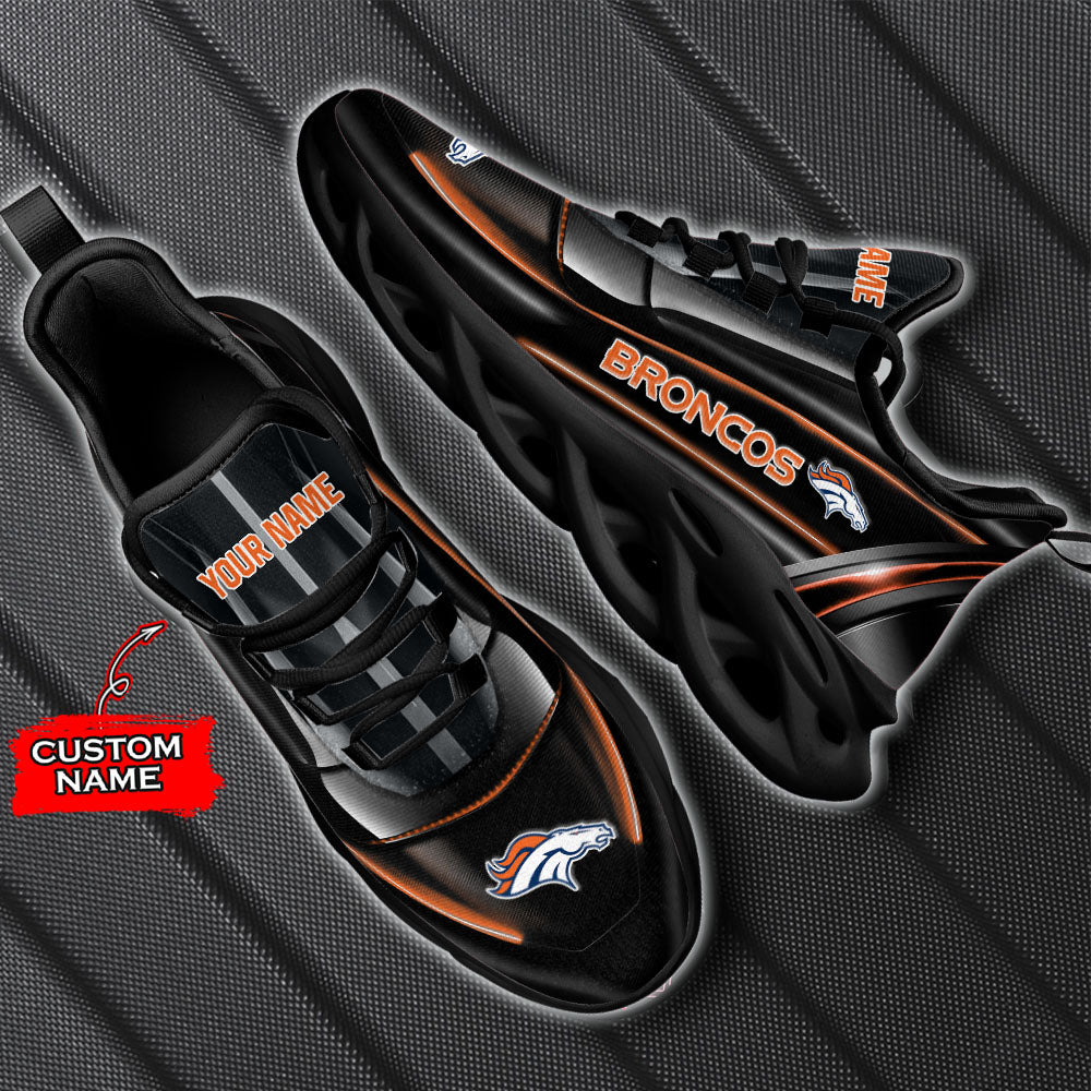 Ideafootwear Denver Broncos NFL Max Soul Shoes Sneakers For Men And Women