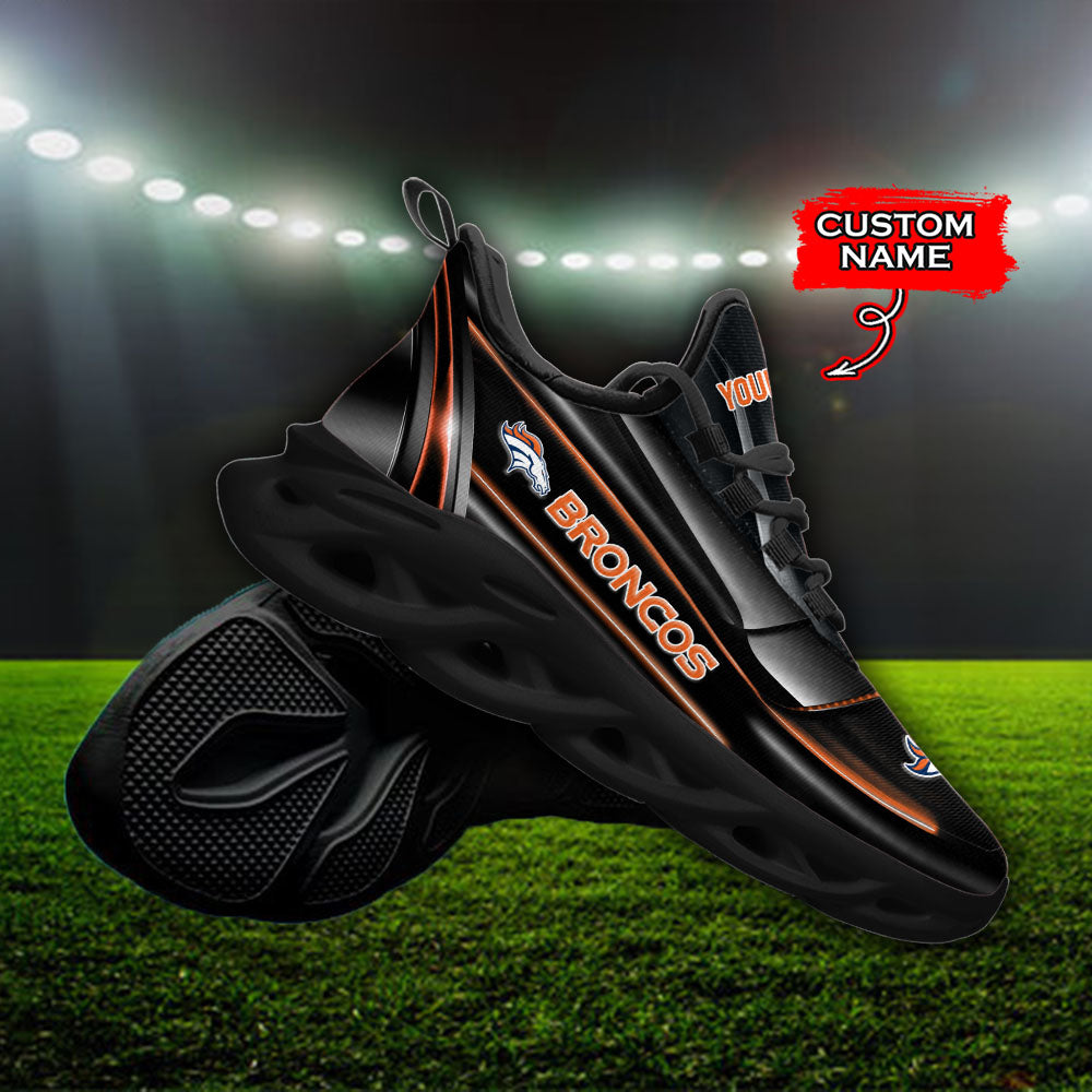 Ideafootwear Denver Broncos NFL Max Soul Shoes Sneakers For Men And Women