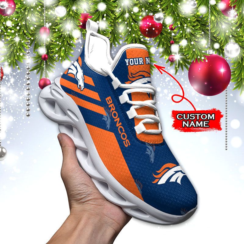 Ideafootwear Denver Broncos NFL Max Soul Shoes Sneakers For Men And Women