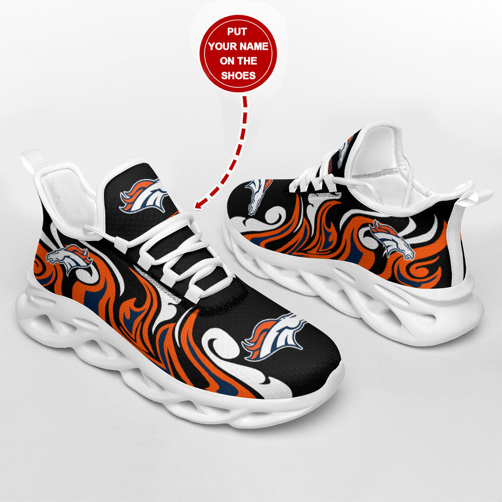 Ideafootwear Denver Broncos NFL Max Soul Shoes Sneakers For Men And Women