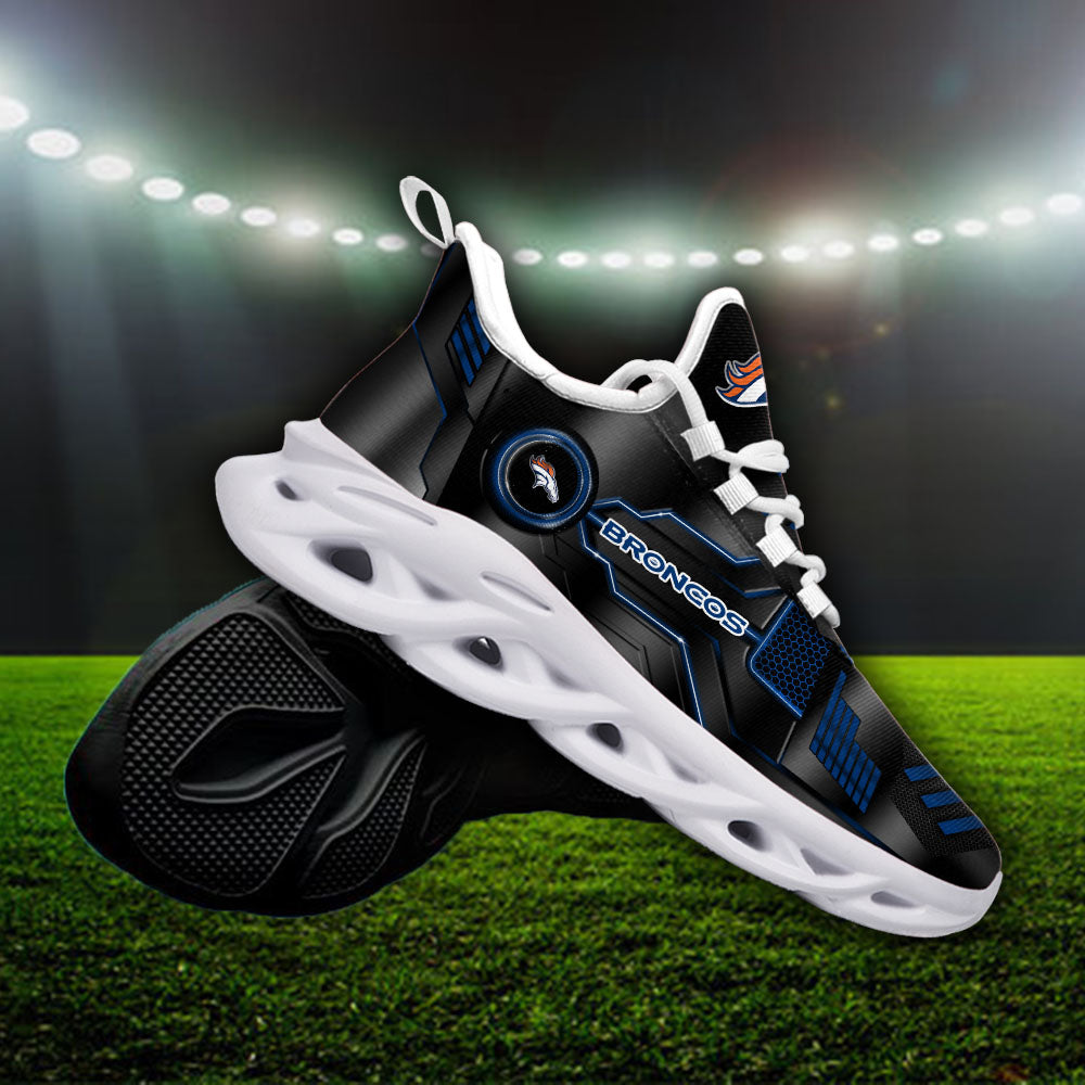 Ideafootwear Denver Broncos NFL Max Soul Shoes Sneakers For Men And Women