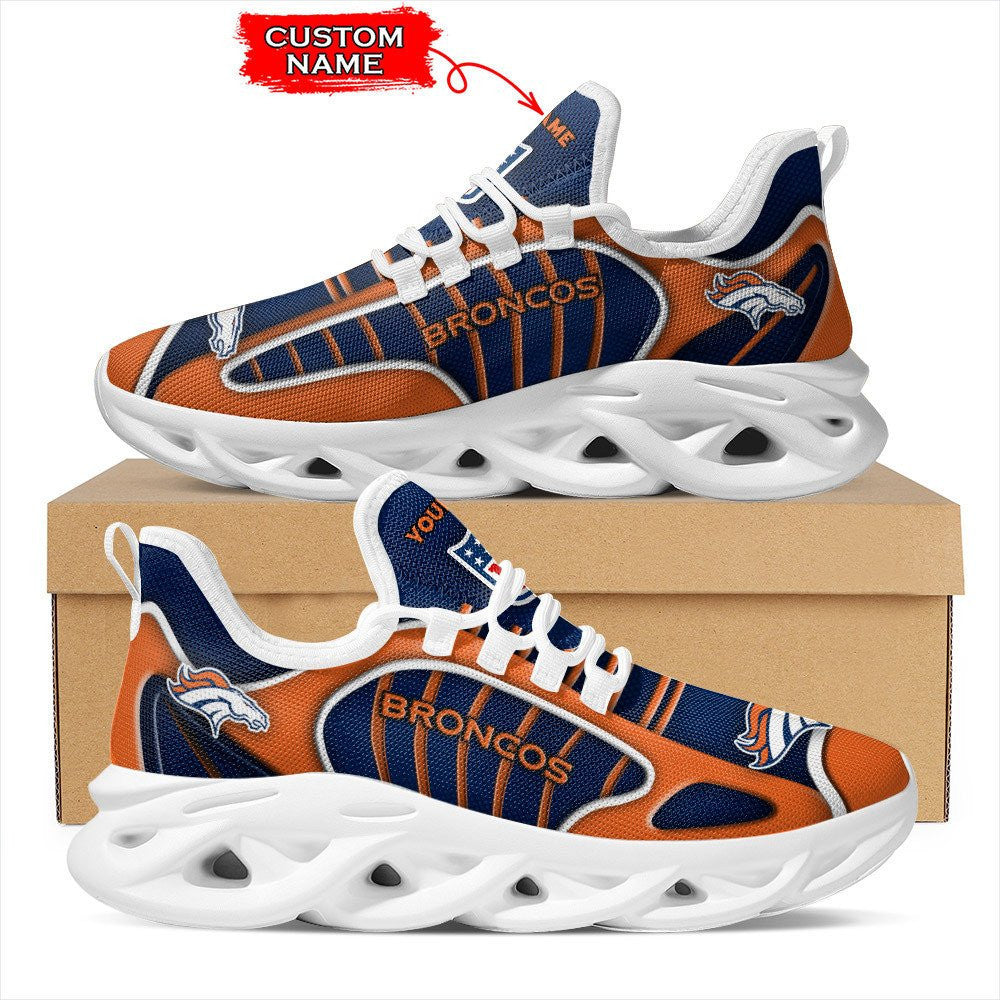 Ideafootwear Denver Broncos NFL Max Soul Shoes Sneakers For Men And Women