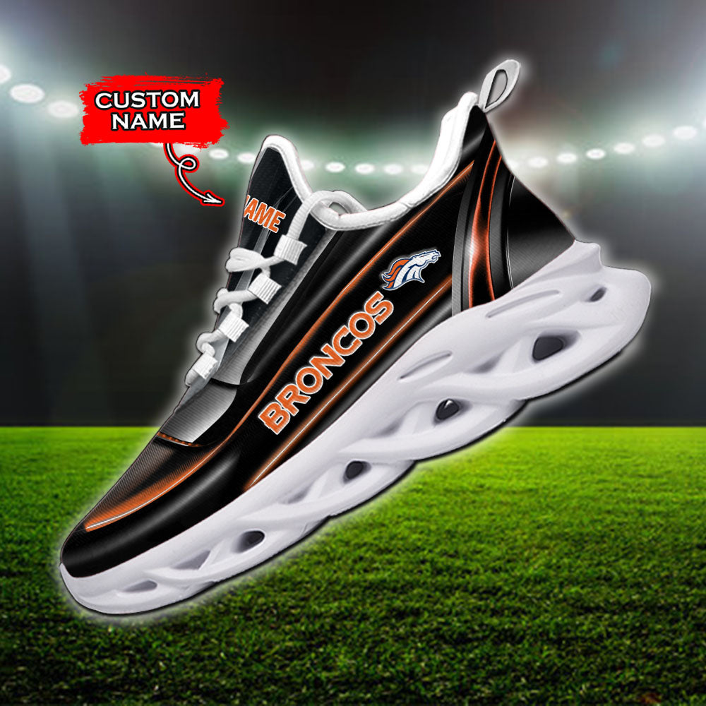 Ideafootwear Denver Broncos NFL Max Soul Shoes Sneakers For Men And Women