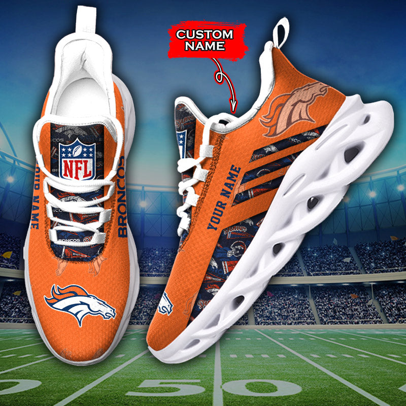 Ideafootwear Denver Broncos NFL Max Soul Shoes Sneakers For Men And Women