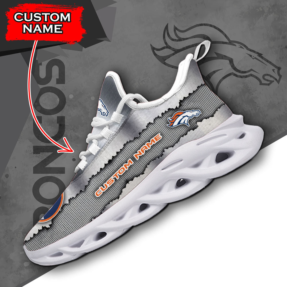 Ideafootwear Denver Broncos NFL Max Soul Shoes Sneakers For Men And Women