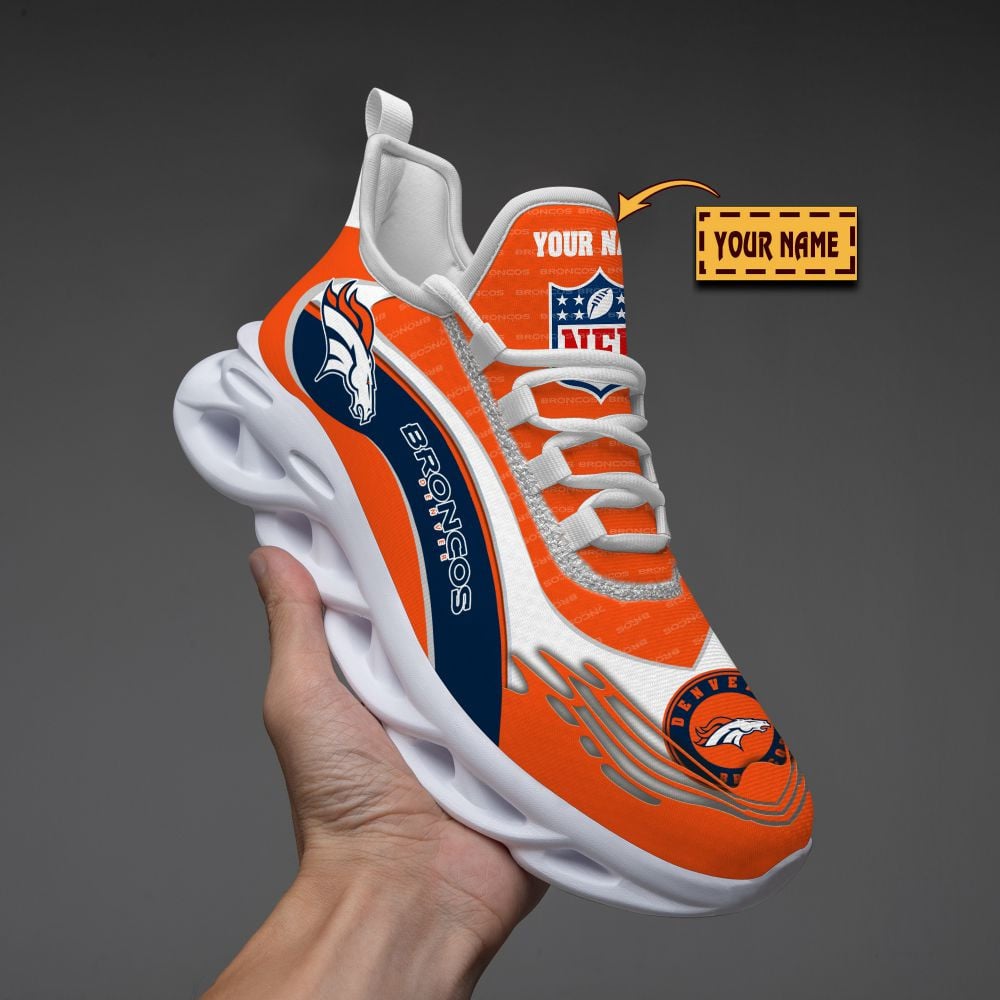 Ideafootwear Denver Broncos NFL Max Soul Shoes Sneakers For Men And Women