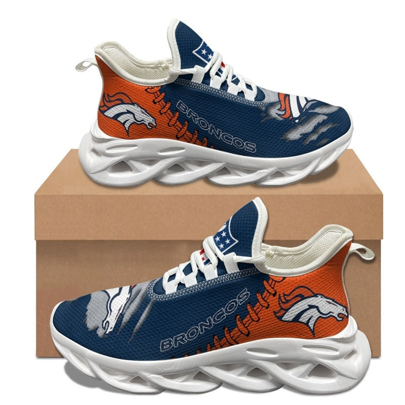 Ideafootwear Denver Broncos NFL Max Soul Shoes Sneakers For Men And Women