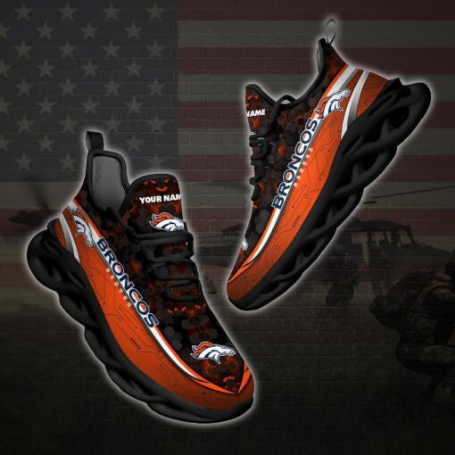 Ideafootwear Denver Broncos NFL Max Soul Shoes Sneakers For Men And Women