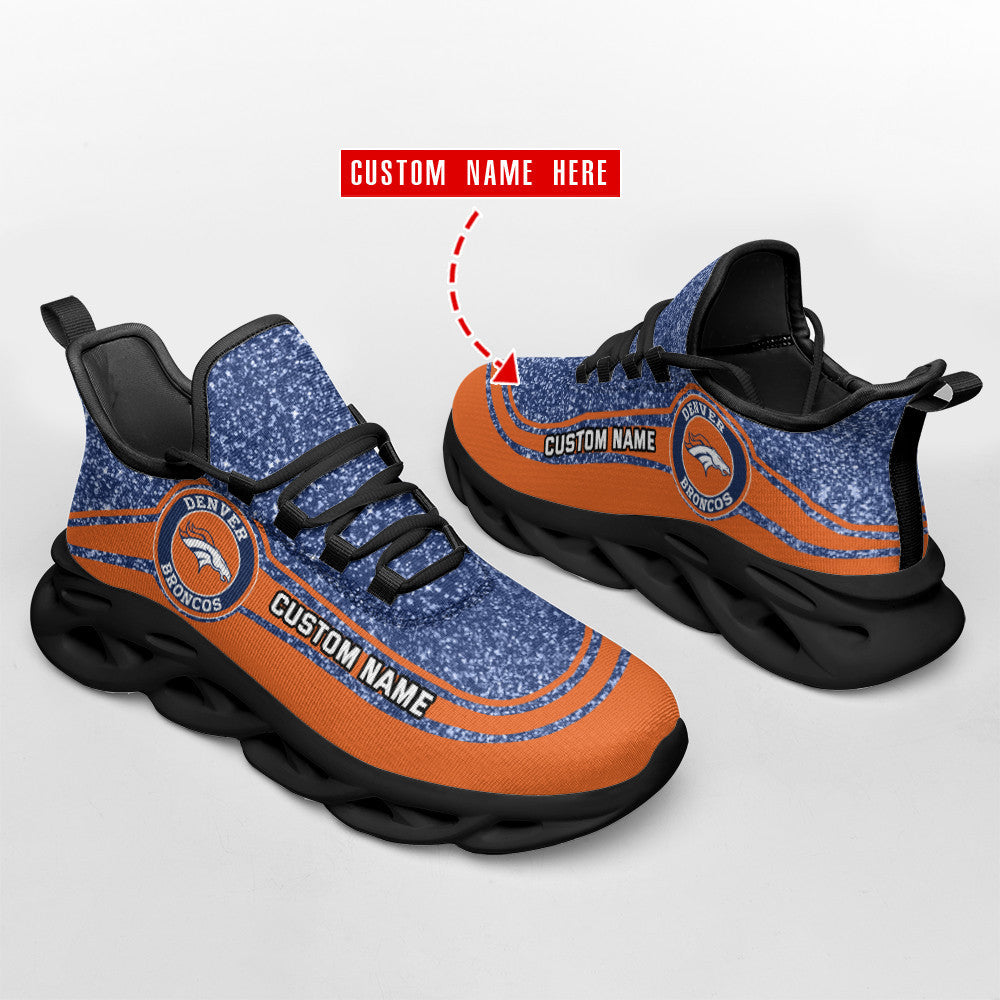 Ideafootwear Denver Broncos NFL Max Soul Shoes Sneakers For Men And Women