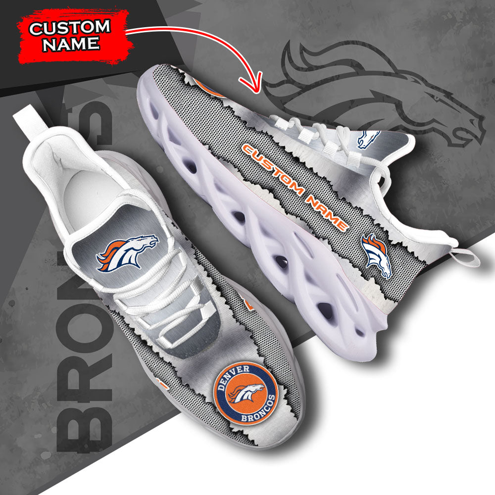 Ideafootwear Denver Broncos NFL Max Soul Shoes Sneakers For Men And Women