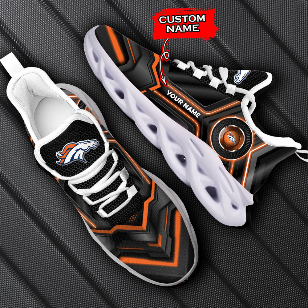 Ideafootwear Denver Broncos NFL Max Soul Shoes Sneakers For Men And Women