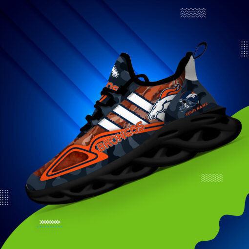 Ideafootwear Denver Broncos NFL Max Soul Shoes Sneakers For Men And Women