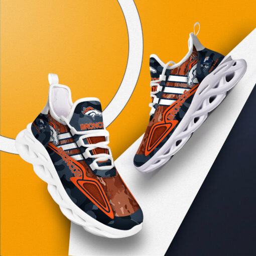 Ideafootwear Denver Broncos NFL Max Soul Shoes Sneakers For Men And Women